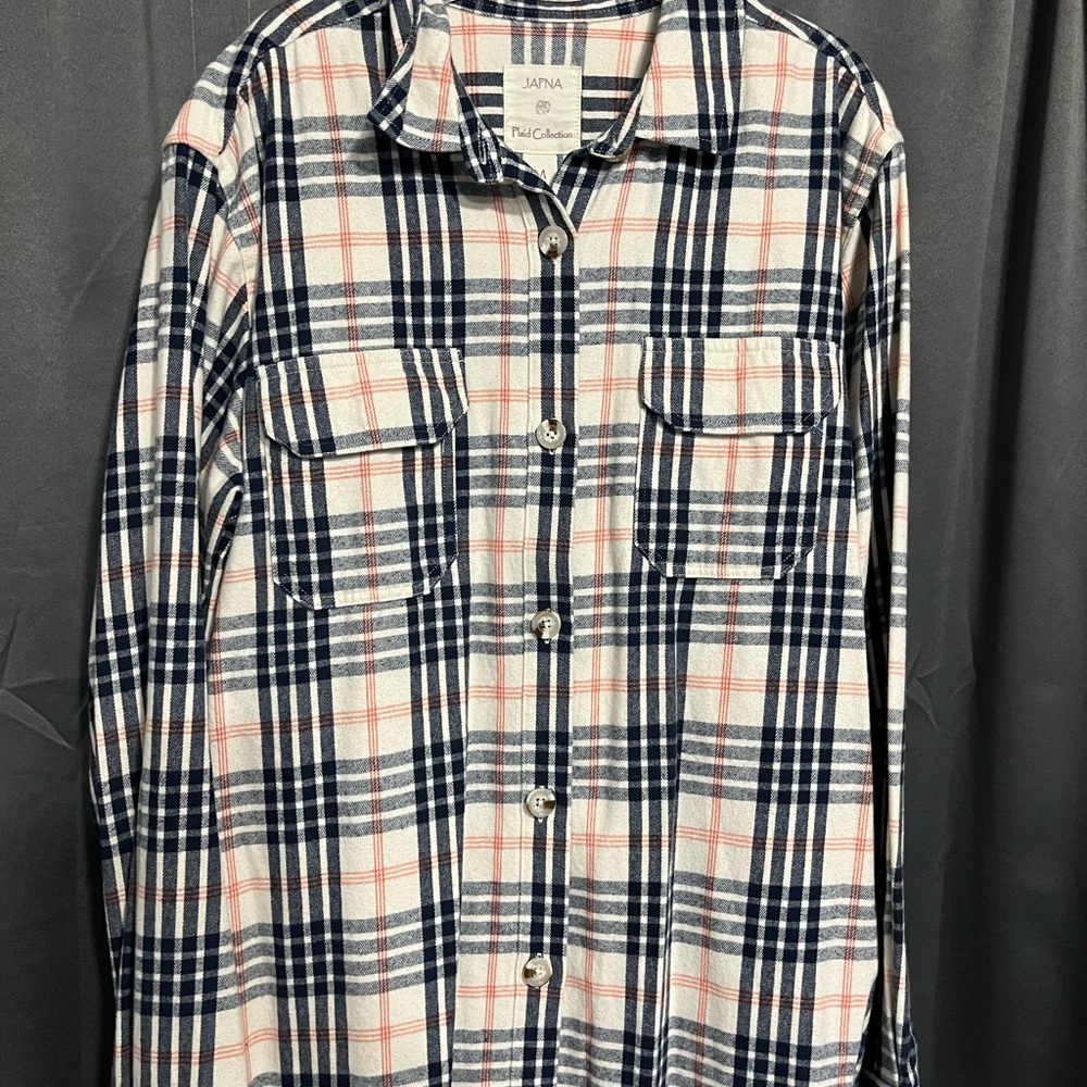 Japna Blue and White Button Down Shirt